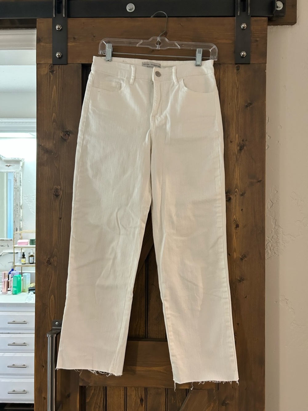 Social Standard High Rise Crop Straight Jean